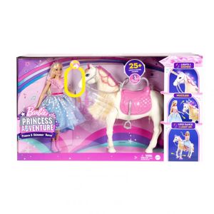 Mattel Barbie Princess Adventure Princezna a kůň se světly a zvuky