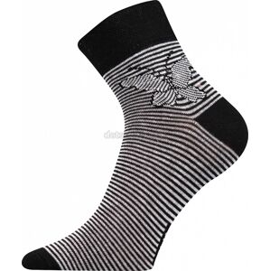 Ponožky Boma Jana 25 pruhy černá Velikost: 39-42