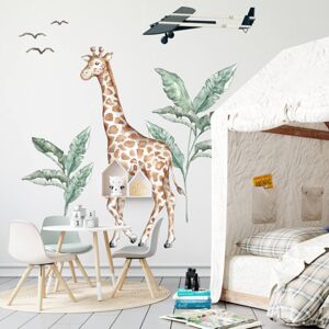 INSPIO dětské samolepky na zeď - Žirafa ze světa safari