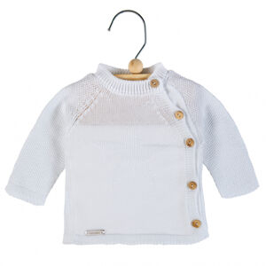 Cóndor Condor dětský pletený svetr s hvězdou - bílá  99-55012469 Velikost: 55