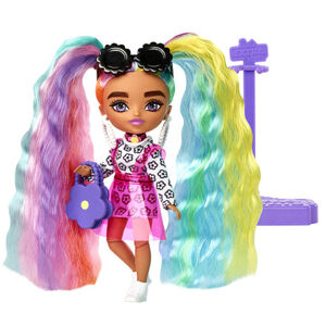 BRB Extra Mini panenka s duhovými vlasy