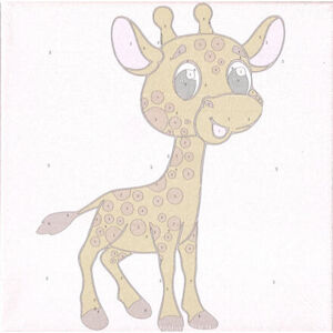 SMT Malování podle čísel na plátno 20x20cm - Žirafa