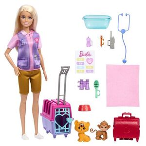 Mattel Barbie PANENKA ZACHRAŇUJE ZVÍŘÁTKA - BLONDÝNKA