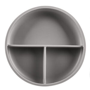 Zopa Silikonový dělený talířek s přísavkou - šedý