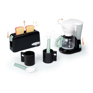 Snídaňový set s toasterem Tefal Breakfast Set Smoby s kávovarem a šálky se lžičkami