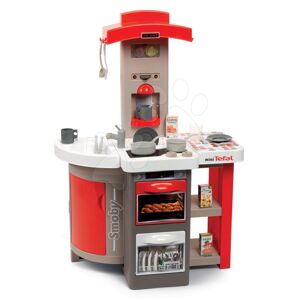 Kuchyňka skládací Tefal Opencook Smoby červená s kávovarem a chladničkou a 22 doplňků