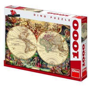 Dino puzzle Historická mapa 1000 dílků