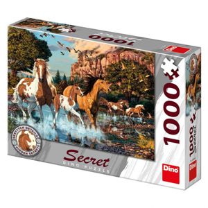 Dino puzzle Koně 1000 dílků secret collection
