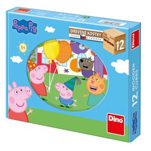 Dino puzzle Peppa Pig 12 kostek