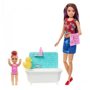 Mattel Barbie Chůva herní set s vanou