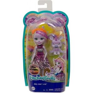 Mattel Enchantimals panenka a zvířátko - Zebra
