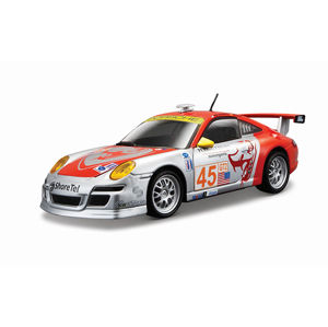 Bburago 1:24 Race Porsche 911 GT3 RSR Silver/Red
