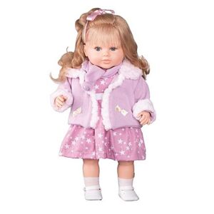 Berbesa Luxusní mluvící dětská panenka-holčička Kristýna 52cm