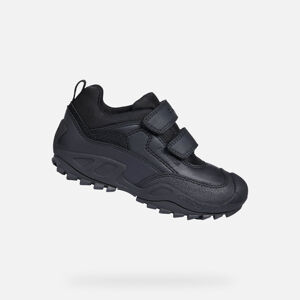 GEOX dětské boty NEW SAVAGE ABX BOY černé - J841VB - 9999 Velikost: 31 Voděodolný