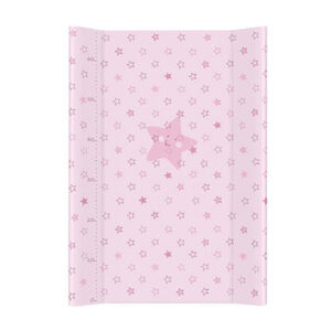 Ceba Baby Přebalovací podložka měkká 70 cm profilovaná - Hvězdy růžová