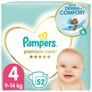 Pampers Premium Care Value Pack Dětské jednorázové pleny vel. 4 (52 ks)