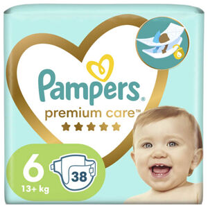 Pampers Premium Care Value Pack Dětské jednorázové pleny vel. 6 (38 ks)