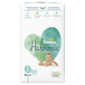 Pampers Harmonie Value Pack Dětské plenky vel. 1 (50 ks)
