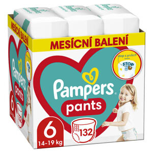 Pampers Pants Měsíční balení plenkových kalhotek vel. 6 (132 ks)