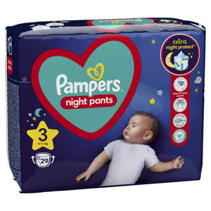 Pampers Night Pants Plenkové kalhotky vel. 3 (29 ks)