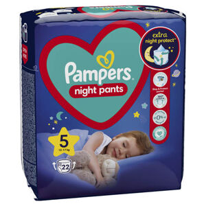 Pampers Night Pants Plenkové kalhotky vel. 5 (22 ks)