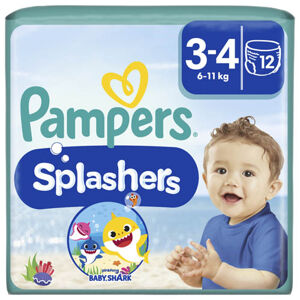 Pampers Splashers Carry Pack Baby Shark Plenkové kalhotky vel. 3 (12 ks)