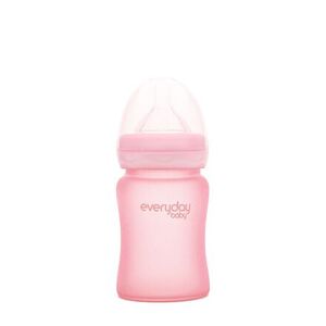 Everyday Baby láhev sklo odolnější proti rozbití 150 ml Rose Pink