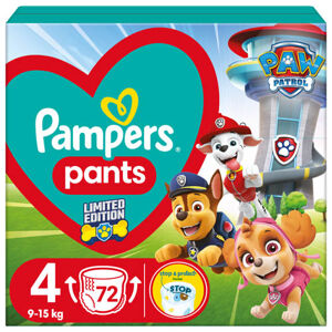 Pampers Pants Carry Pack Paw Patrol Plenkové kalhotky vel. 4 (72 ks)