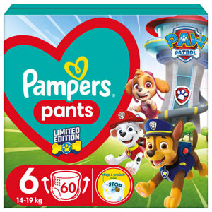 Pampers Pants Carry Pack Paw Patrol Plenkové kalhotky vel. 6 (60 ks)
