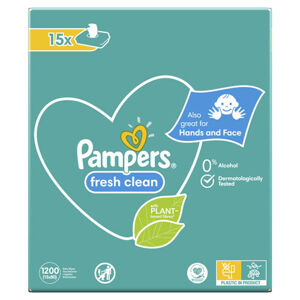 Pampers Fresh Clean Dětské vlhčené ubrousky (15× 80 ks)