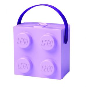 SMARTLIFE LEGO box s rukojetí - fialová