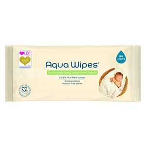 Aqua Wipes - EKO dětské vlhčené ubrousky, 64 ks