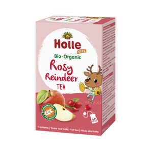 Holle BIO Dětský růžový ovocný čaj s lékořicí (20× 2,2 g)