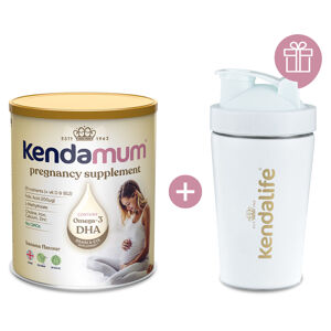 Kendamum Nápoj pro těhotné a kojící ženy (800 g) + Kendalife Shaker bílý zdarma