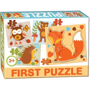 Dohány puzzle 4-obrázkové Baby First Lesní zvířátka 639-5
