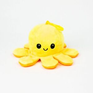 InnoGIO plyšová chobotnice 8cm Yellow/Orange