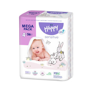 Bella Happy Baby Megapack čisticích ubrousků Sensitive (4× 56 ks)