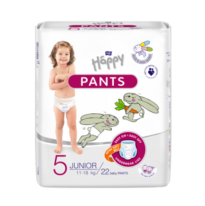 Bella Happy Pants Dětské plenkové kalhotky Junior vel. 5 (22 ks)