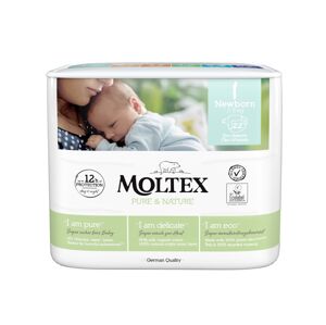 Moltex Pure & Nature Newborn 2–4 kg (22 ks), eko pleny