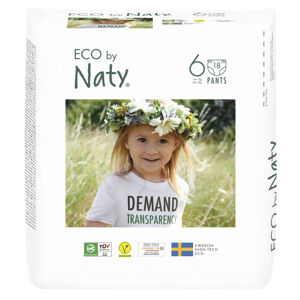 Eco by Naty XL 16+ kg (18 ks), eko plenkové kalhotky