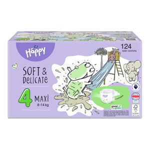 Bella Baby Happy Dětské pleny Maxi Toy Box vel. 4 (124 ks)