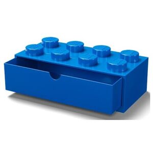 LEGO stolní box 8 se zásuvkou - modrá