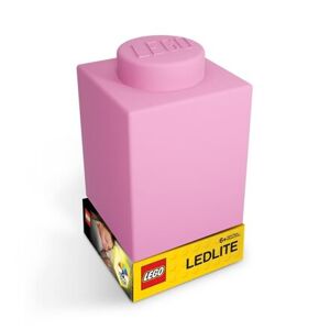 LEGO Classic Silikonová kostka noční světlo -  růžová