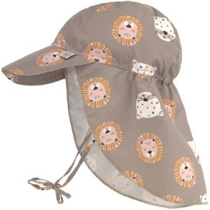 Lassig Sun Protection Flap Hat wild cats choco 50-51