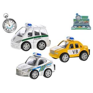 Mikro Trading Auto policejní 7cm kov zpětný chod, 3 druhy