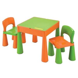 New Baby Dětská sada stoleček a dvě židličky oranžová