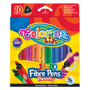 Colorino Fixy Jumbo trojhranné 10 barev