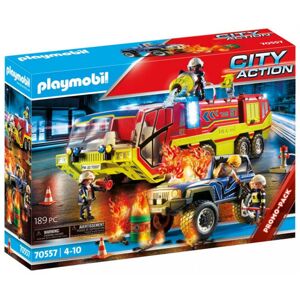Playmobil Hasiči v akci s hasičským vozem