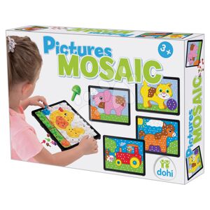 Kreativní tvoření Mozaika Dohány 6 barevných obrázků 35*24 cm od 3 let