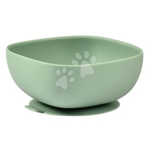 Miska pro miminka Silicone Suction Bowl Beaba Sage Green ze silikonu zelená od 4 měsíců